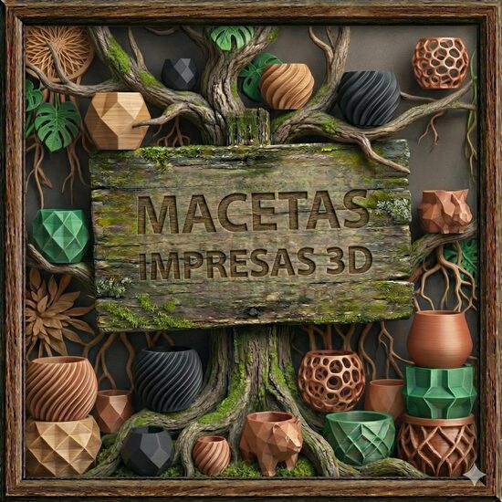 Macetas impresas FDM